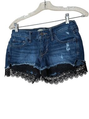 Old Navy lace denim shorts